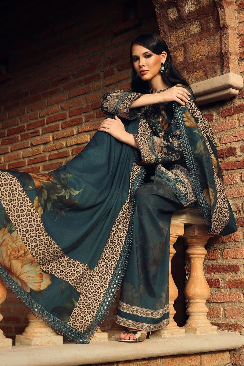 CHARIZMA - 3-PC Unstitched Embroidered Linen Collection-CC4