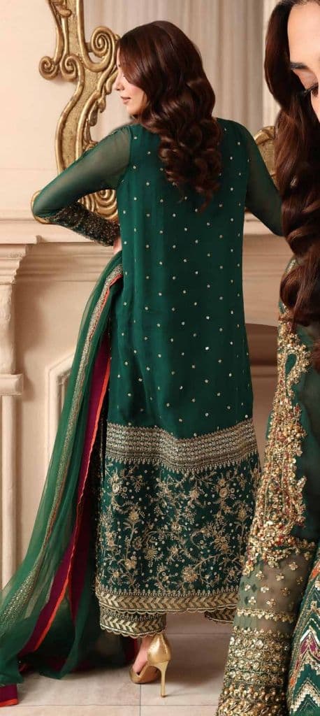 CHARIZMA - Premium luxury handwork Chiffon with premium embroidery duppata DJW6-06 alternate angle