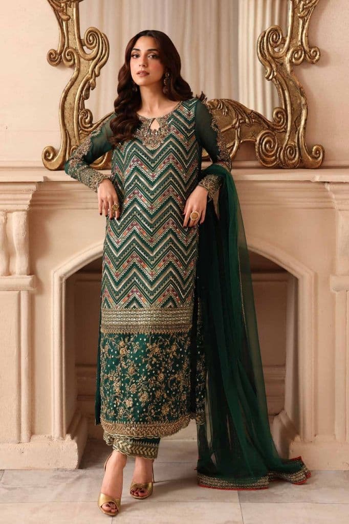 CHARIZMA - Premium luxury handwork Chiffon with premium embroidery duppata DJW6-06