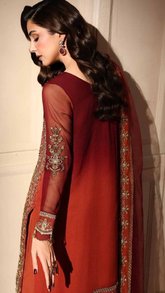 CHARIZMA - Premium luxury handwork Chiffon with premium embroidery duppata DJW6-07 alternate angle