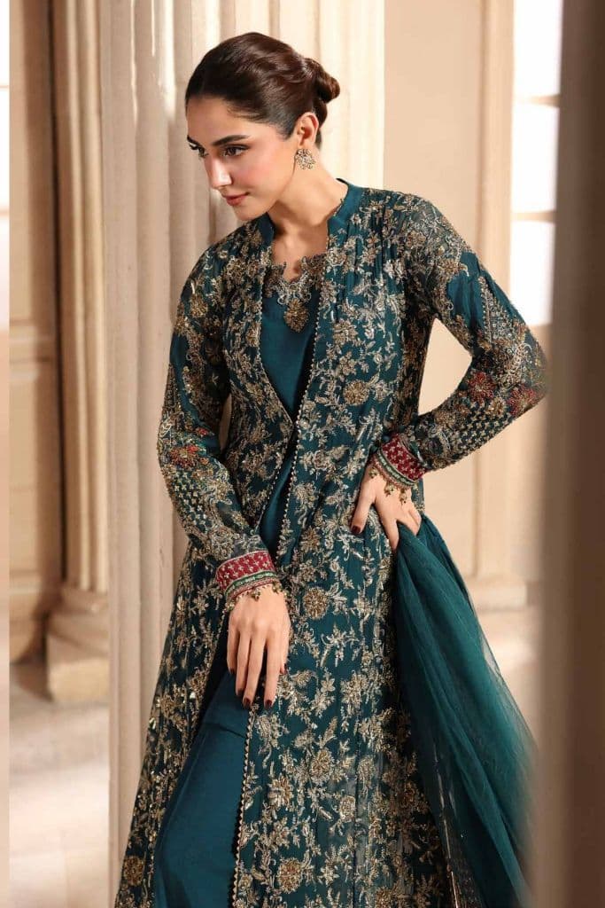 Premium luxury handwork Chiffon with premium embroidery duppata DJW6-04 thumbnail 3