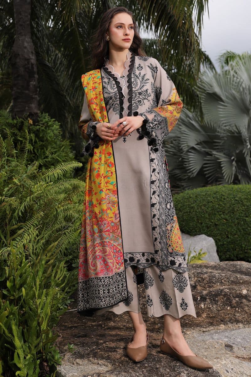 CHARIZMA - Charizma – 3-Piece Unstitched Linen Collection A beautifully designed-CP-9 alternate angle