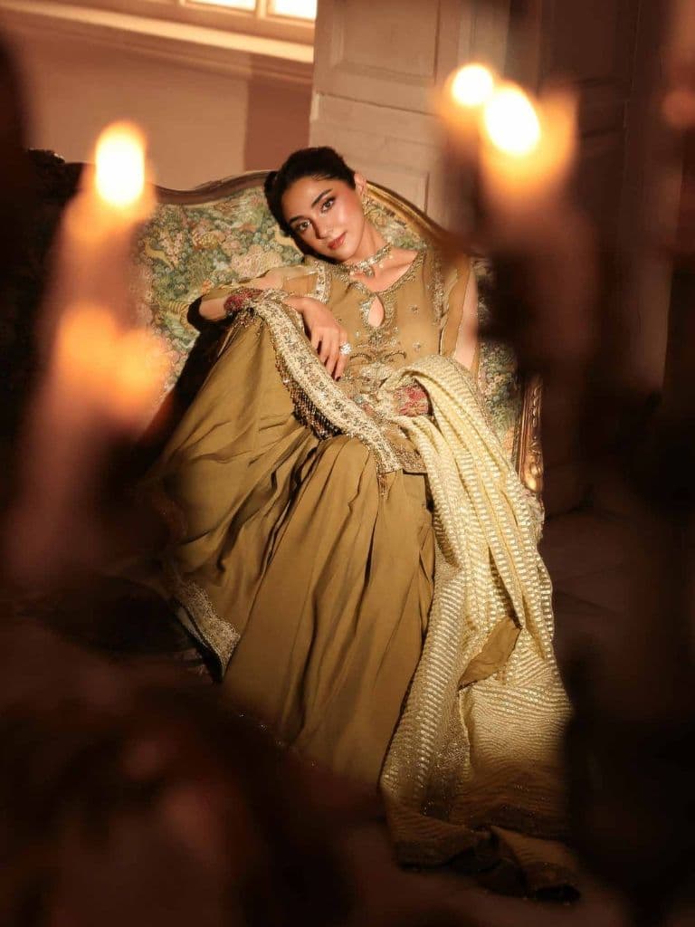 Premium luxury handwork Chiffon with premium embroidery duppata DJW6-05 thumbnail 3