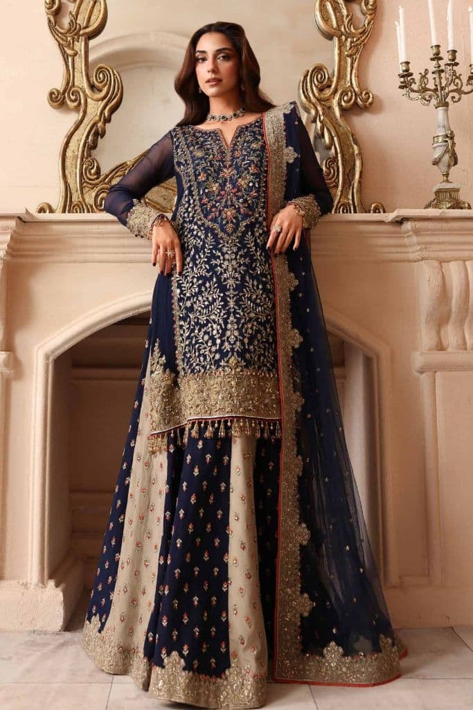 CHARIZMA - Premium luxury handwork Chiffon with premium embroidery duppata DJW6-08