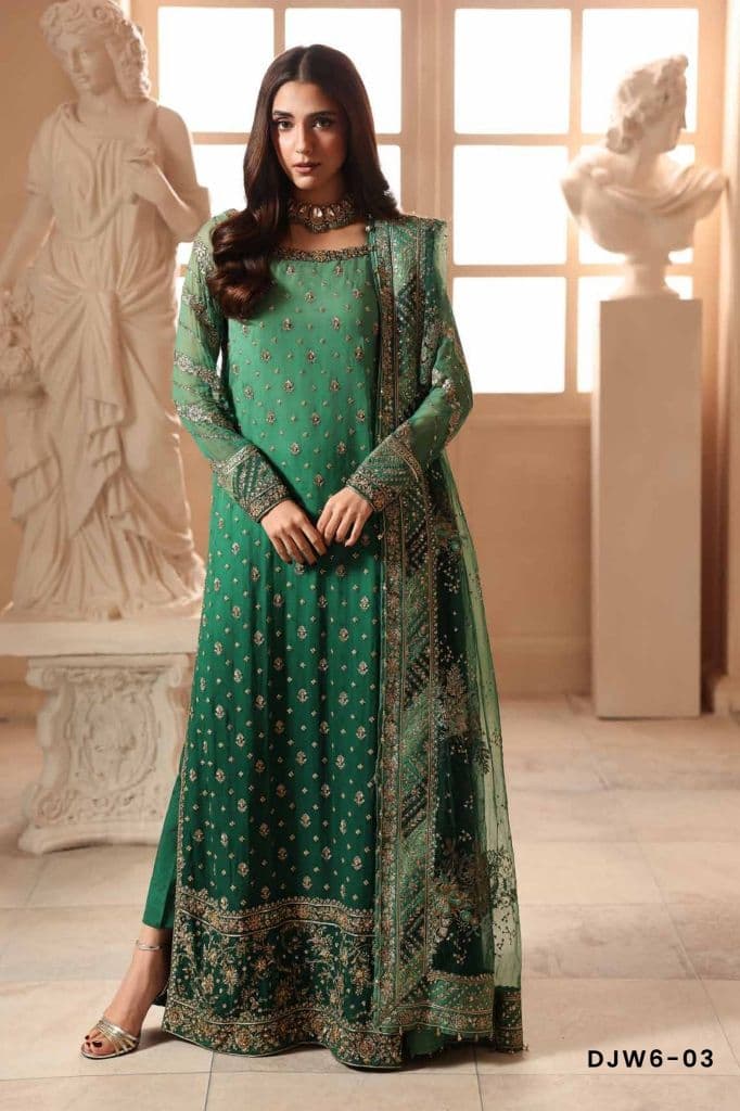 CHARIZMA - Premium luxury handwork Chiffon with premium embroidery duppata DJW6-02