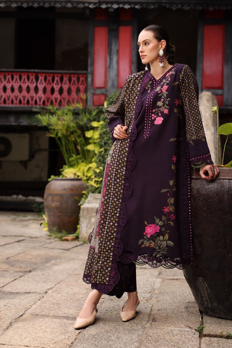 CHARIZMA - 3-PC Unstitched Embroidered Linen Collection-CC3