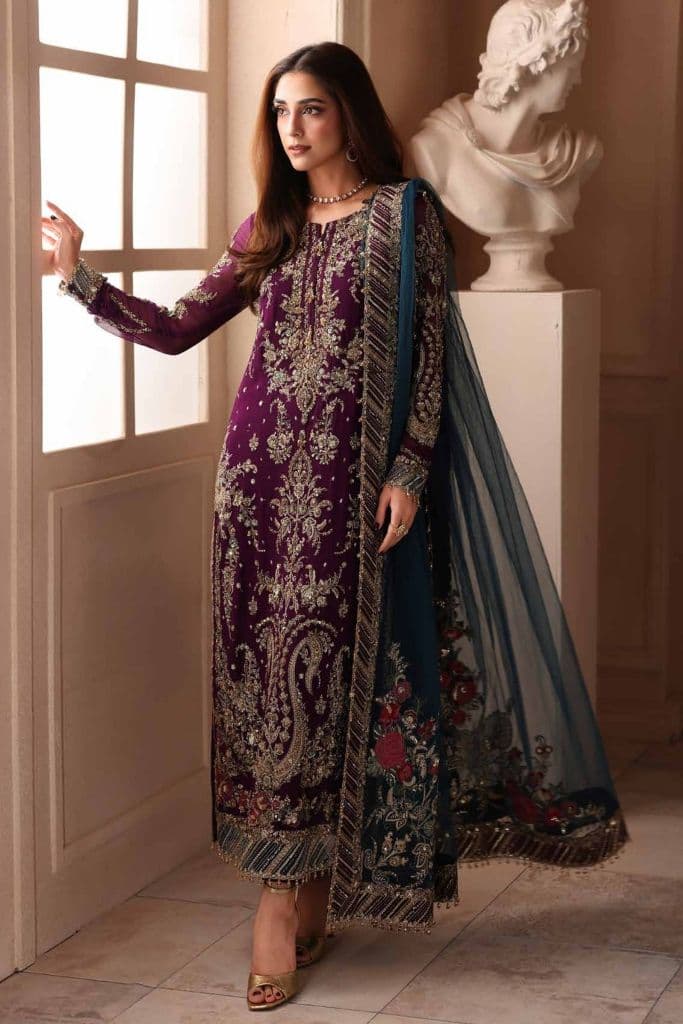 CHARIZMA - Premium luxury handwork Chiffon with premium embroidery duppata DJW6-01