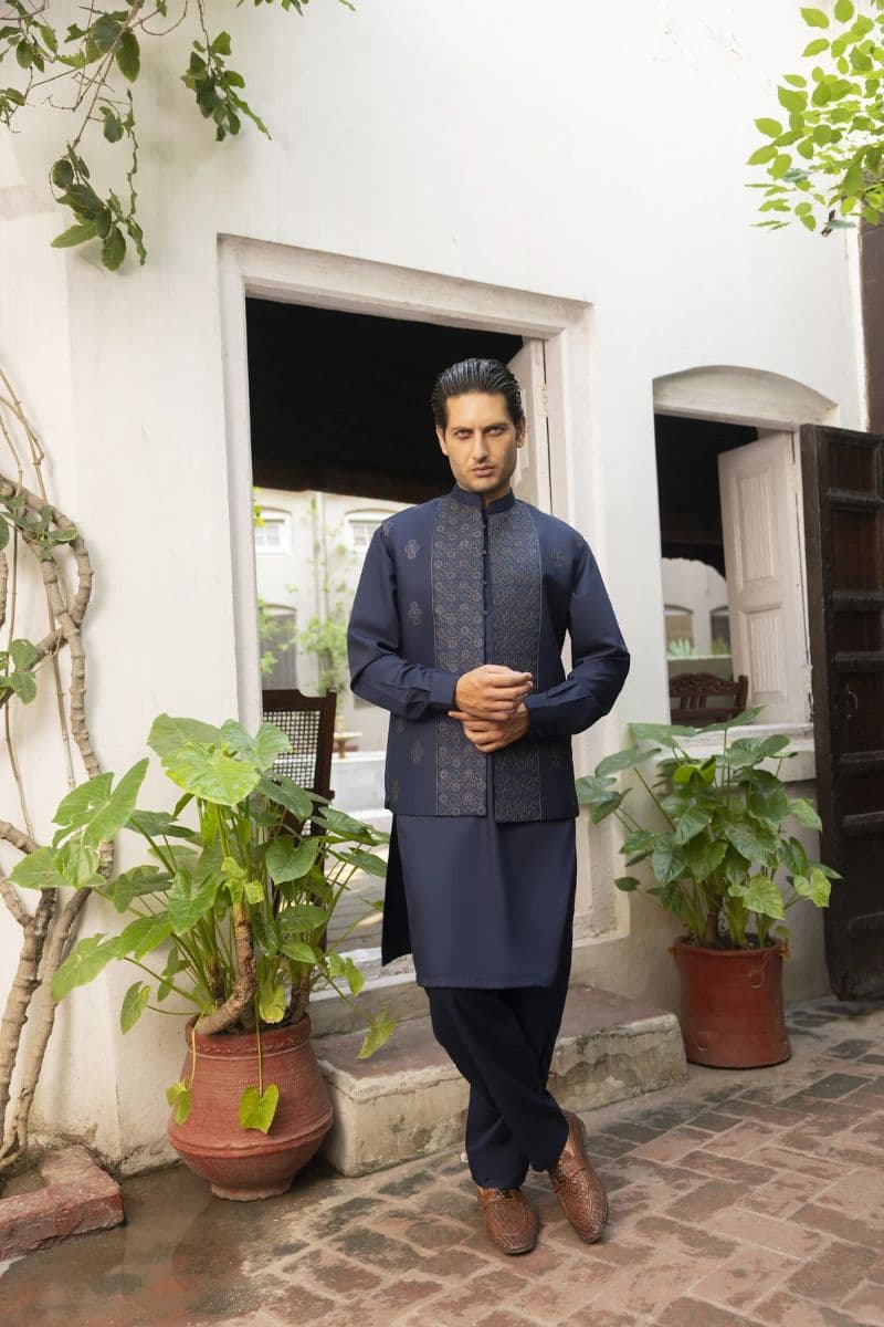 AB TEXTILE  - AB Textile – Premium Embroidered Formal Collection-DDR17 alternate angle