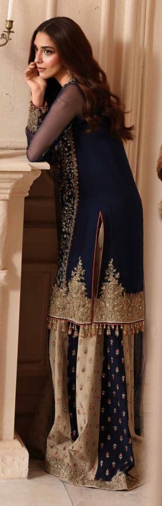 CHARIZMA - Premium luxury handwork Chiffon with premium embroidery duppata DJW6-08 alternate angle