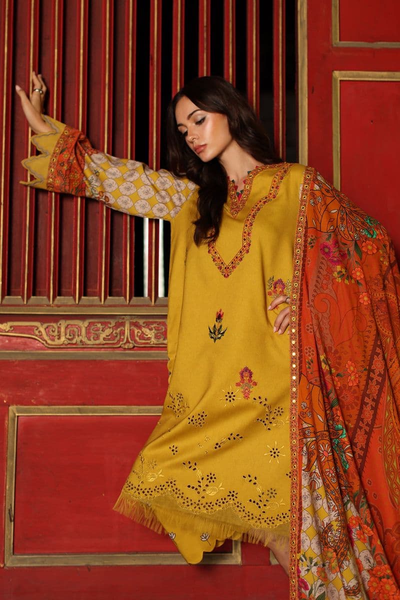 CHARIZMA - 3-PC Unstitched Embroidered Linen Collection-CC6