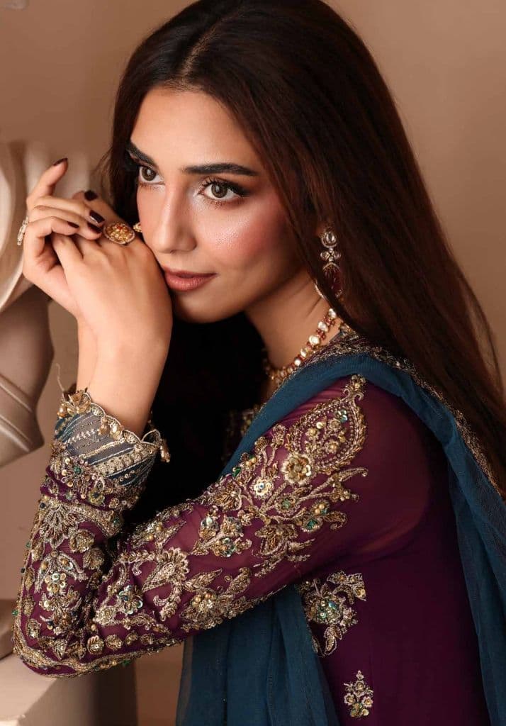 Premium luxury handwork Chiffon with premium embroidery duppata DJW6-01 thumbnail 3