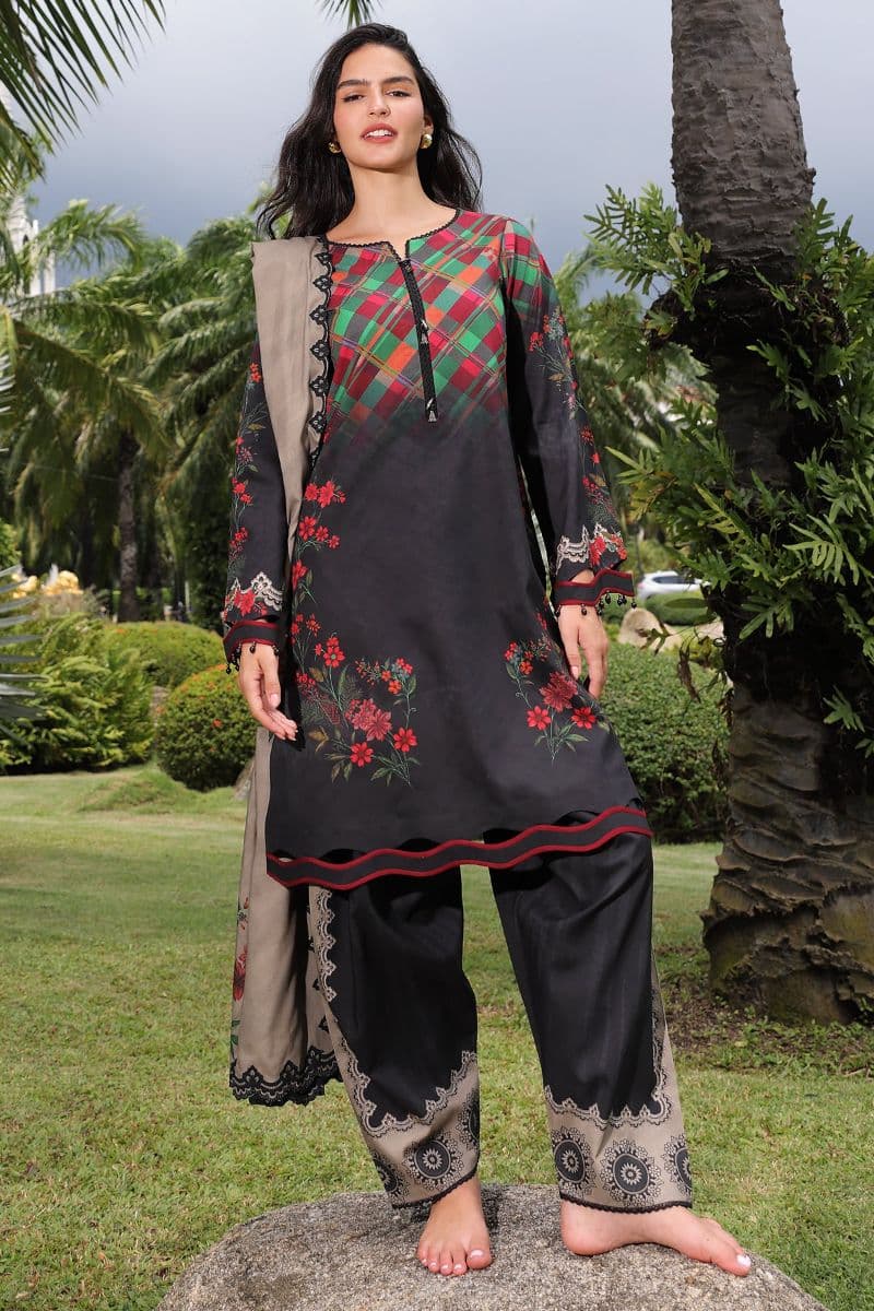 CHARIZMA - Charizma – 3-Piece Unstitched Linen Collection A beautifully designed-CP-6 alternate angle
