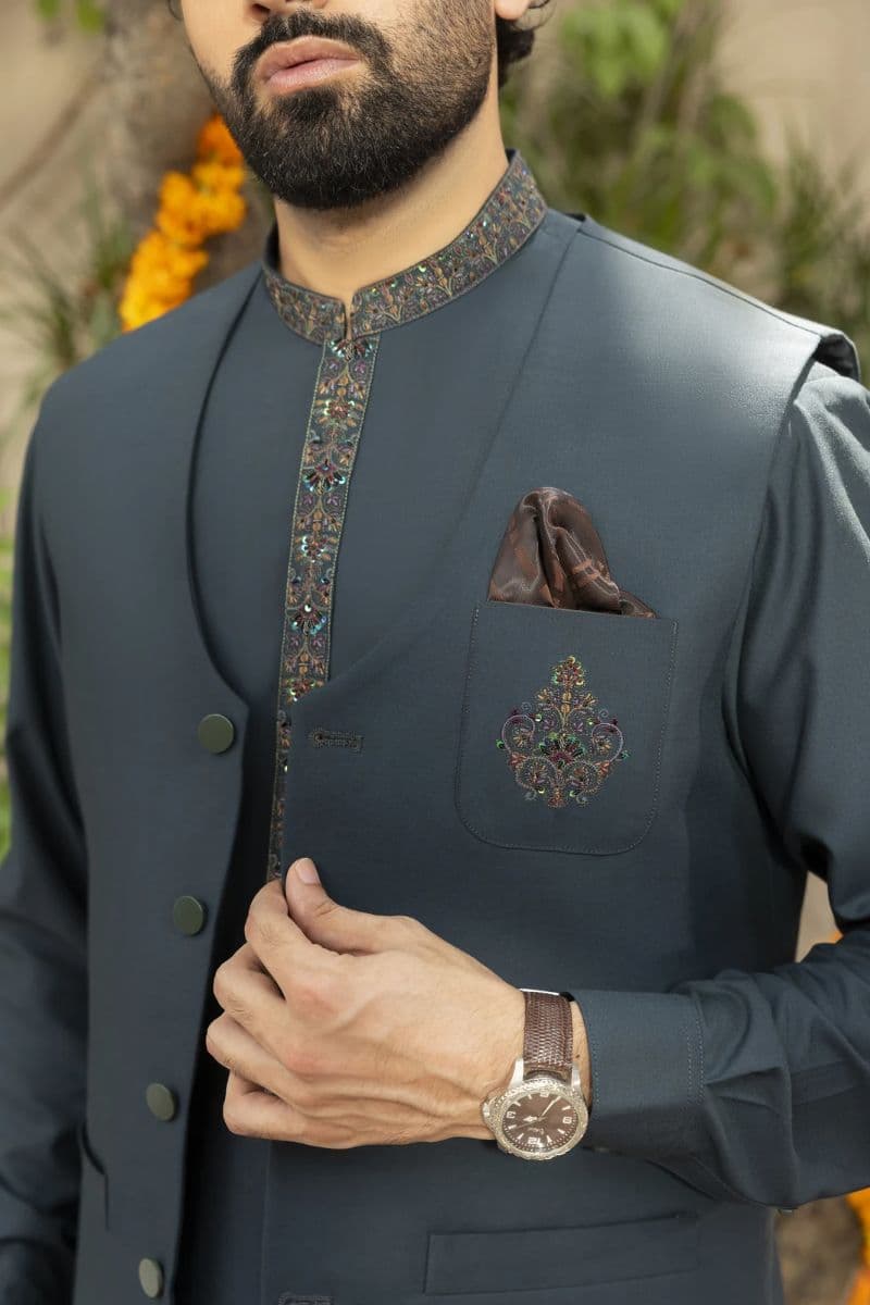 AB TEXTILE  - AB Textile – Premium Embroidered Formal Collection-DDR2 alternate angle