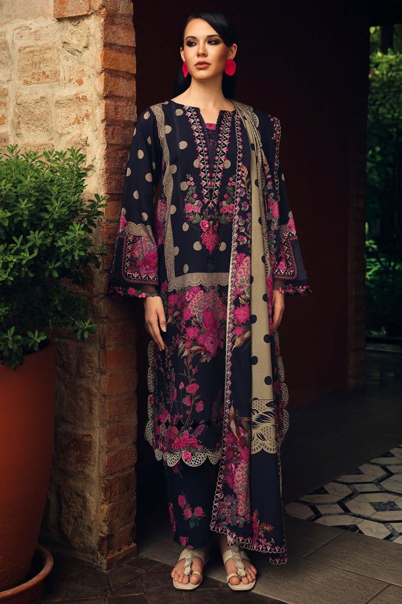 CHARIZMA - 3-PC Unstitched Embroidered Linen Collection-CC5 alternate angle