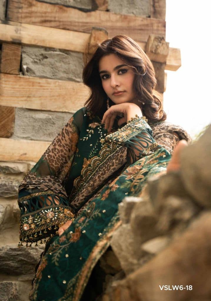 CHARIZMA - Premium Charizma Suit with Embroidered Chiffon Duppata-VLC-6 (Photo 2)