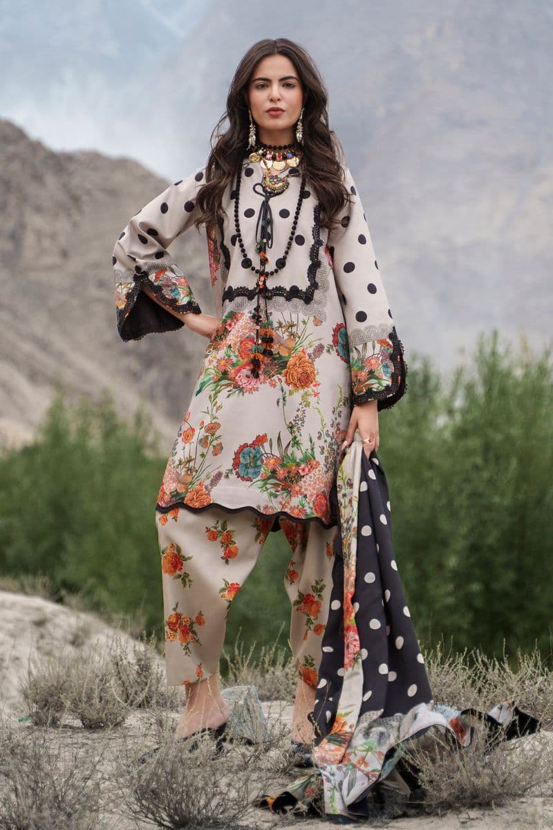 CHARIZMA - Charizma – 3-Piece Unstitched Linen Collection A beautifully designed-CP-4 (Photo 2)