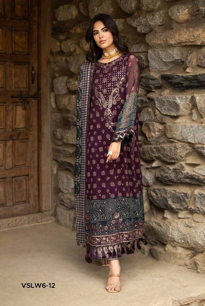CHARIZMA - Premium Charizma Suit with Embroidered Chiffon Duppata-VLC-1 (Photo 1)